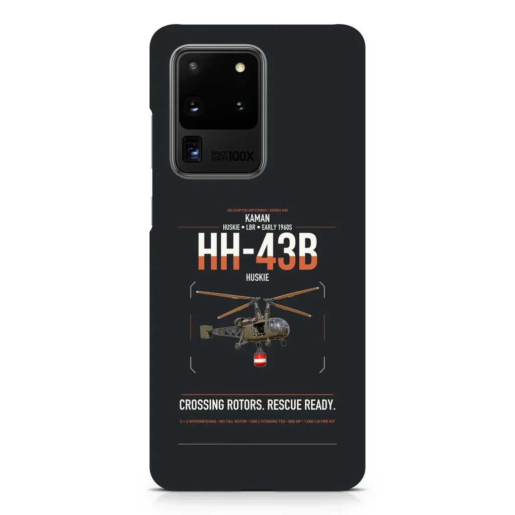 Kaman HH-43B Huskie design on samsung case - black