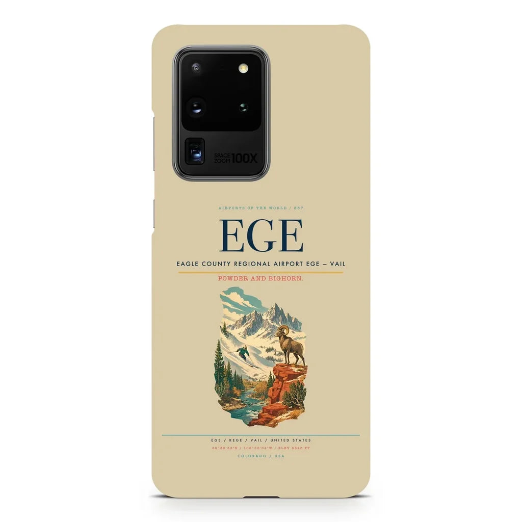 Eagle County Regional Airport EGE — Vail design on samsung case - beige