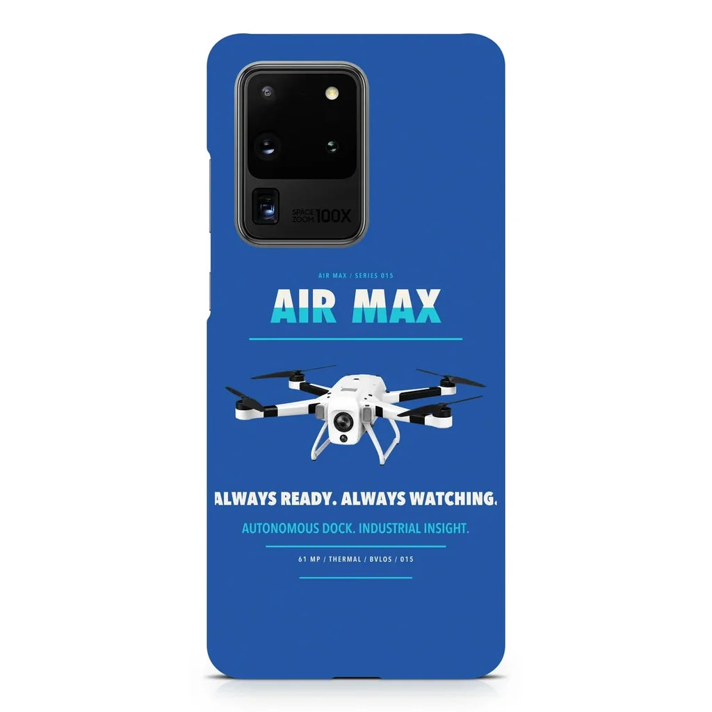 Percepto Air Max design on samsung case - blue