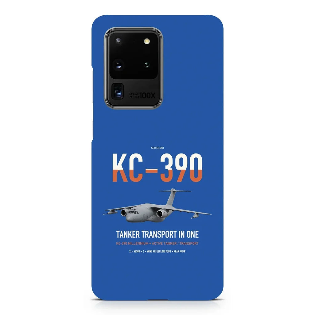 Embraer KC-390 Millennium design on samsung case - blue