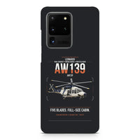 Thumbnail for Leonardo AW139 design on samsung case - black