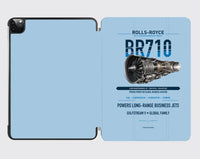 Thumbnail for BR710 design on light blue ipad tablet case
