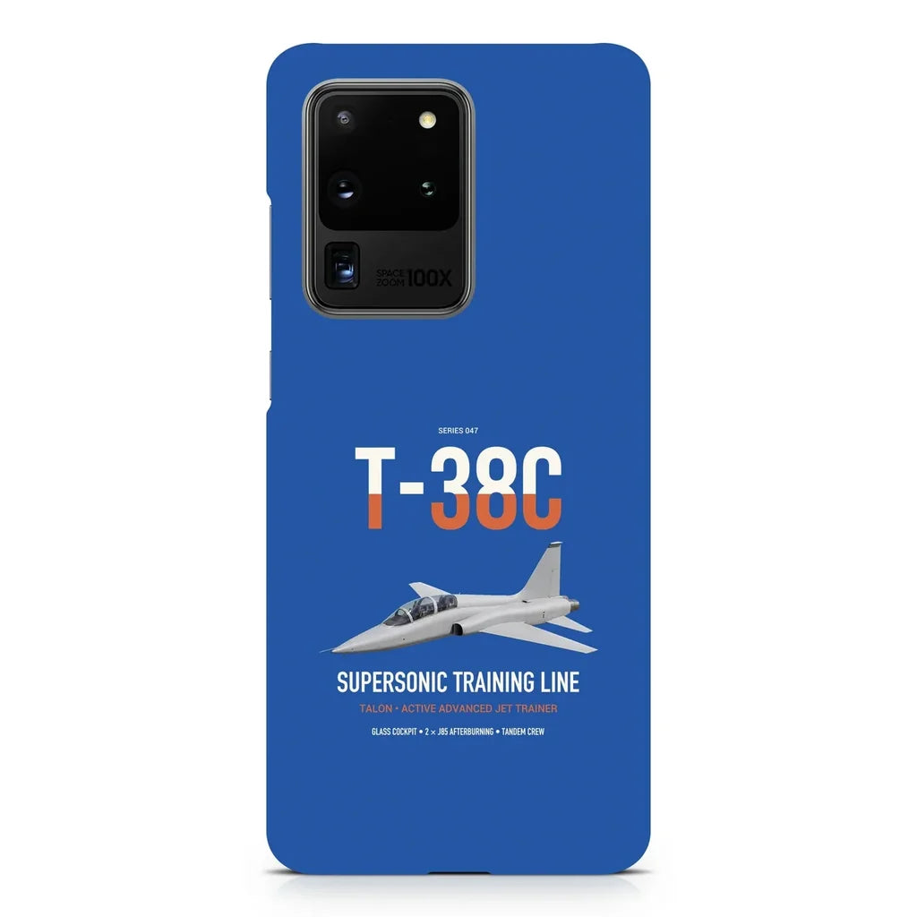 T-38C Talon design on samsung case - blue
