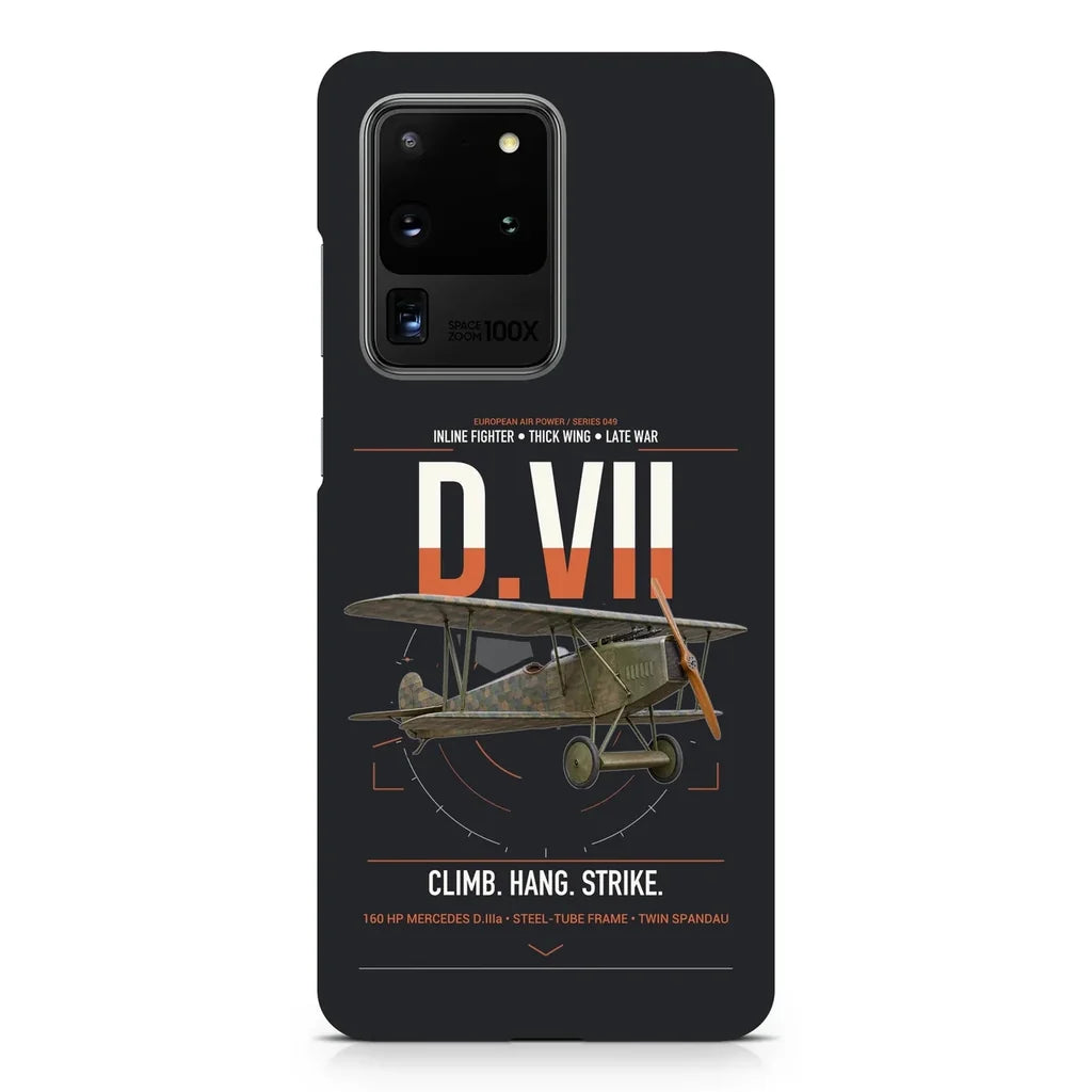 Fokker D.VII design on samsung case - black