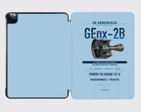 Thumbnail for GEnx-2B design on light blue ipad tablet case