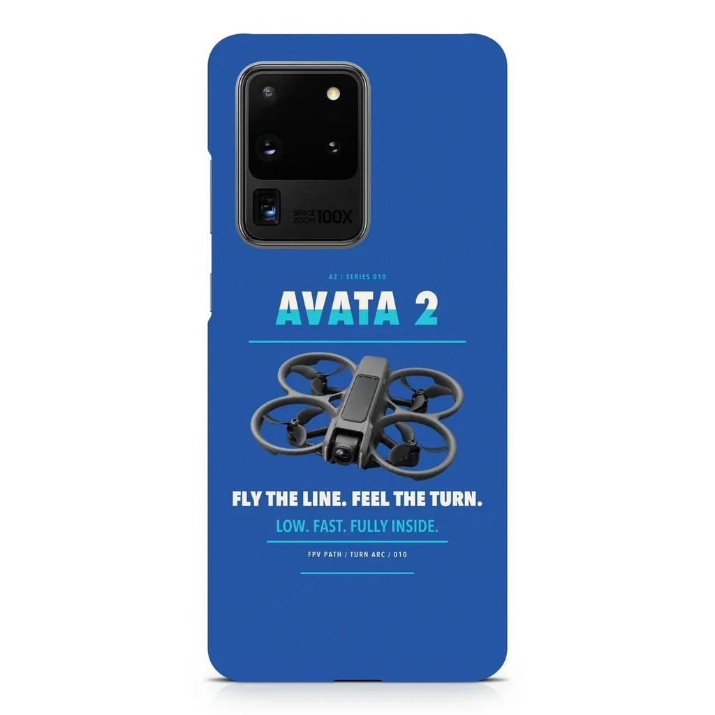 DJI Avata 2 design on samsung case - blue
