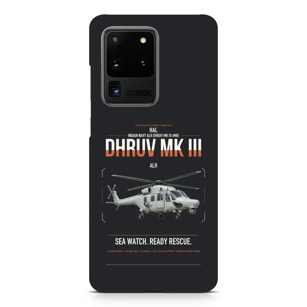 HAL ALH Dhruv Mk III design on samsung case - black