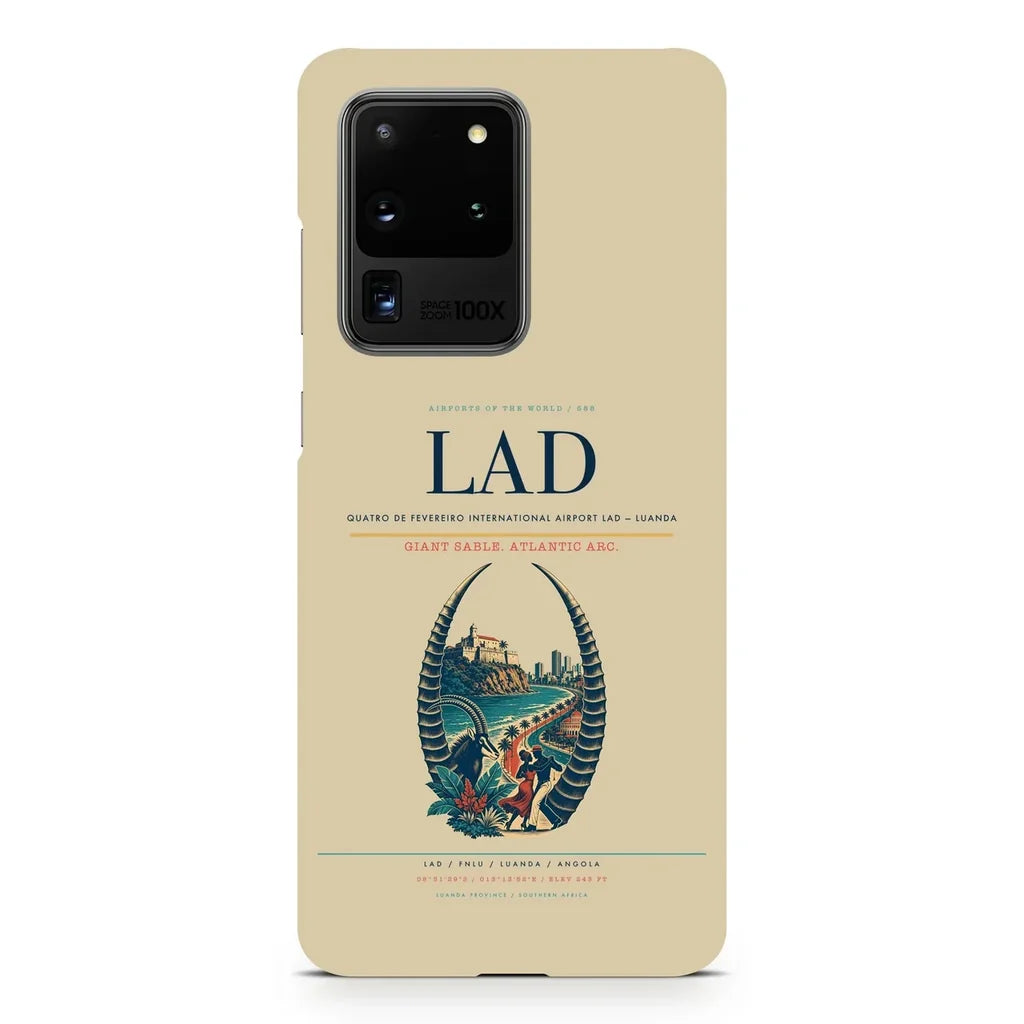 Quatro de Fevereiro International Airport LAD — Luanda design on samsung case - beige