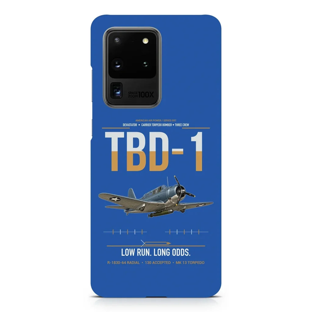 TBD-1 Devastator design on samsung case - blue