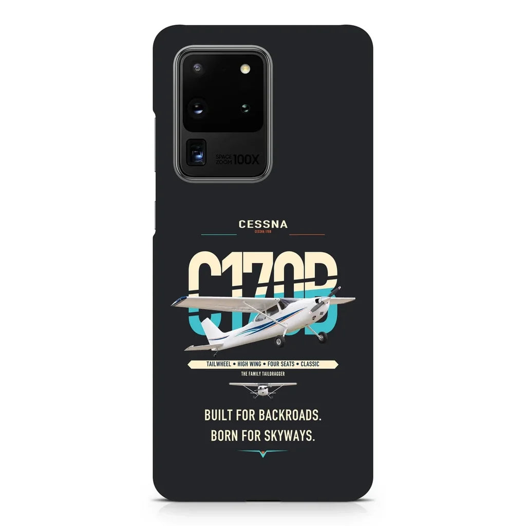 Cessna 170B design on samsung case - black