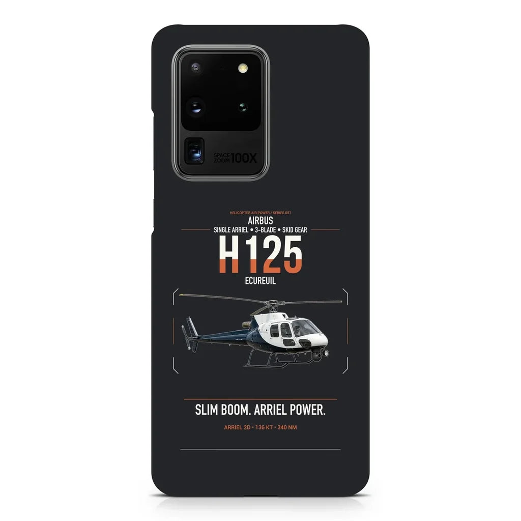 Airbus H125 design on samsung case - black