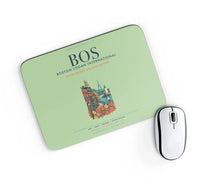 Thumbnail for Boston Logan International Airport (BOS) design on light green rectangle mouse pad