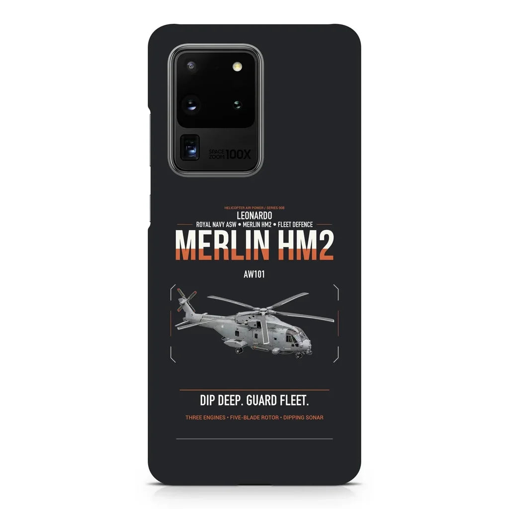 Leonardo AW101 Merlin HM2 design on samsung case - black