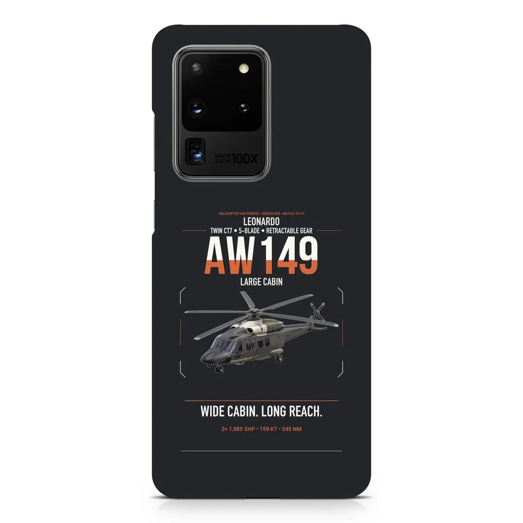 Leonardo AW149 design on samsung case - black