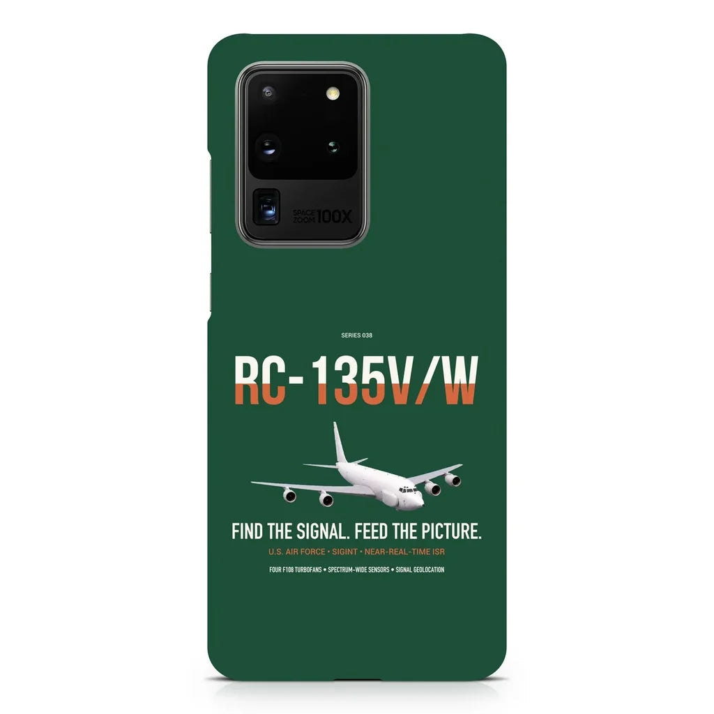 RC-135V W Rivet Joint design on samsung case - dark green