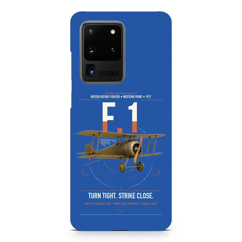 Sopwith Camel F.1 design on samsung case - blue
