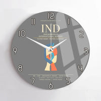 Thumbnail for Indianapolis International Airport IND Wall-Clock No-Frame - Gray