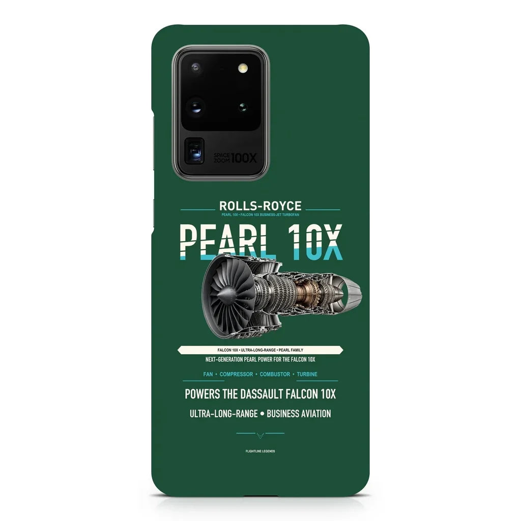 PEARL 10X design on samsung case - dark green