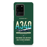 Thumbnail for Airbus A340-200 design on samsung case - dark green