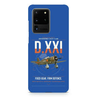 Thumbnail for Fokker D.XXI — Dutch LVA aircraft 221 design on samsung case - blue