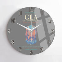 Thumbnail for Glasgow Airport GLA Wall-Clock No-Frame - Gray