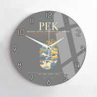 Thumbnail for Beijing Capital International Airport PEK Wall-Clock No-Frame - Gray