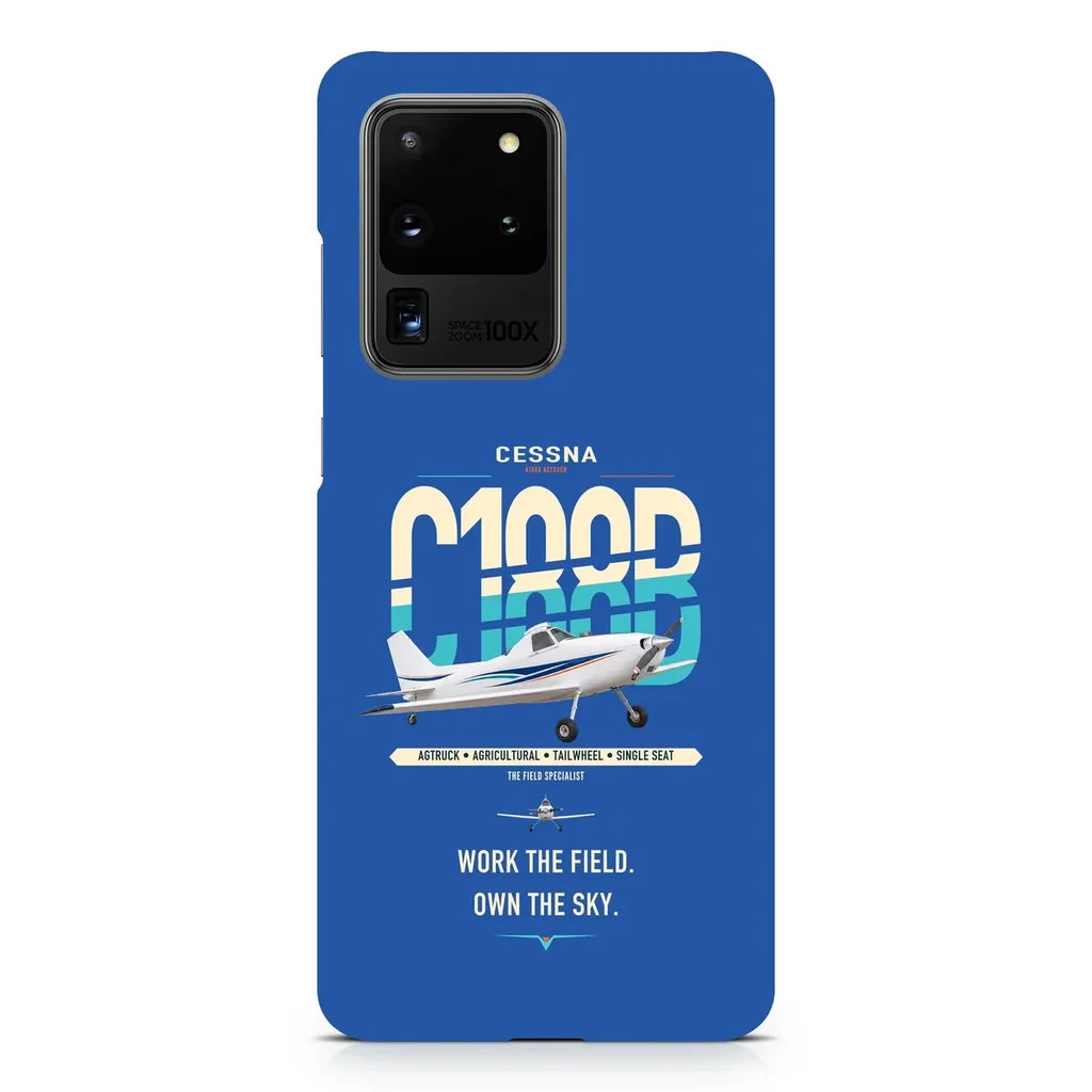 Cessna A188B AgTruck design on samsung case - blue