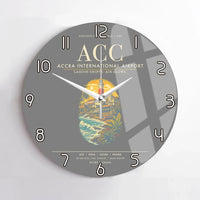 Thumbnail for Accra International Airport ACC Wall-Clock No-Frame - Gray