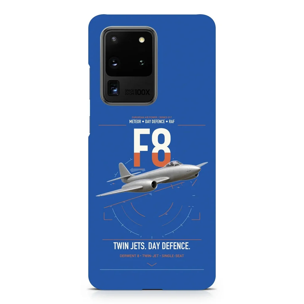 Gloster Meteor F8 design on samsung case - blue