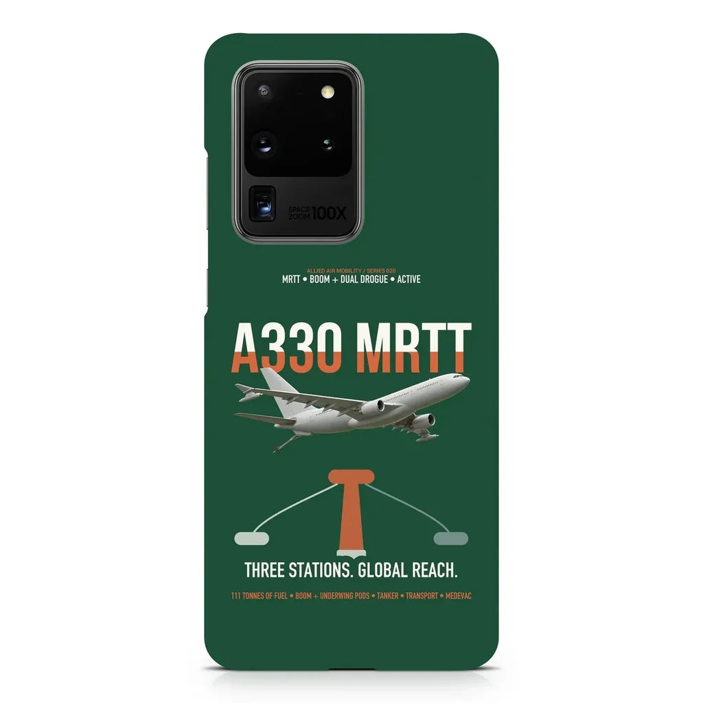 Airbus A330 MRTT design on samsung case - dark green