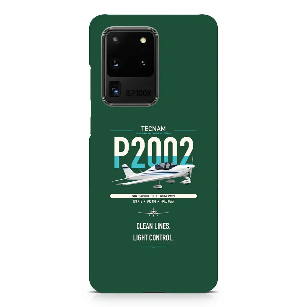 Tecnam P2002 Sierra MkII design on samsung case - dark green
