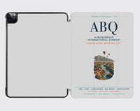 Thumbnail for KK|Albuquerque International Sunport (ABQ) design on light gray ipad tablet case