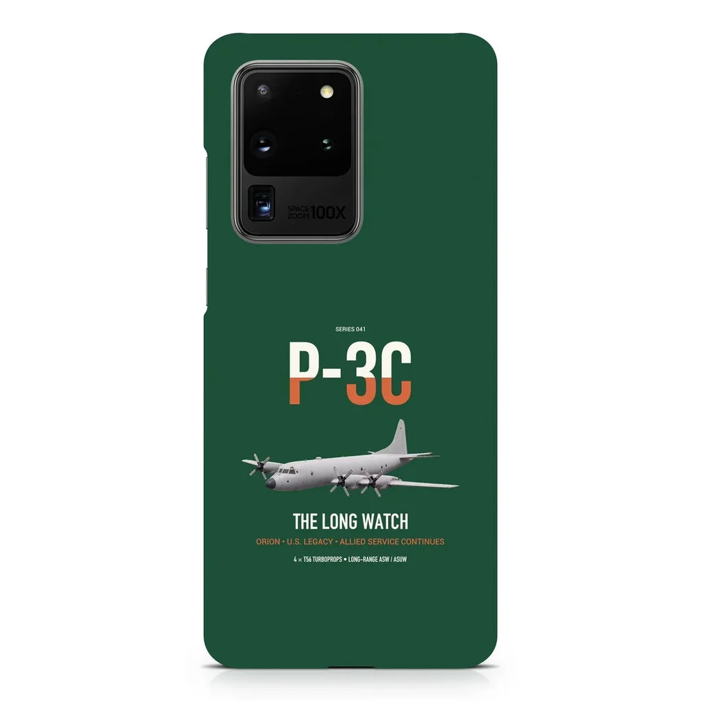 P-3C Orion design on samsung case - dark green