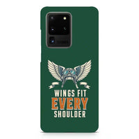 Thumbnail for Wings Fit Every Shoulder design on samsung case - dark green