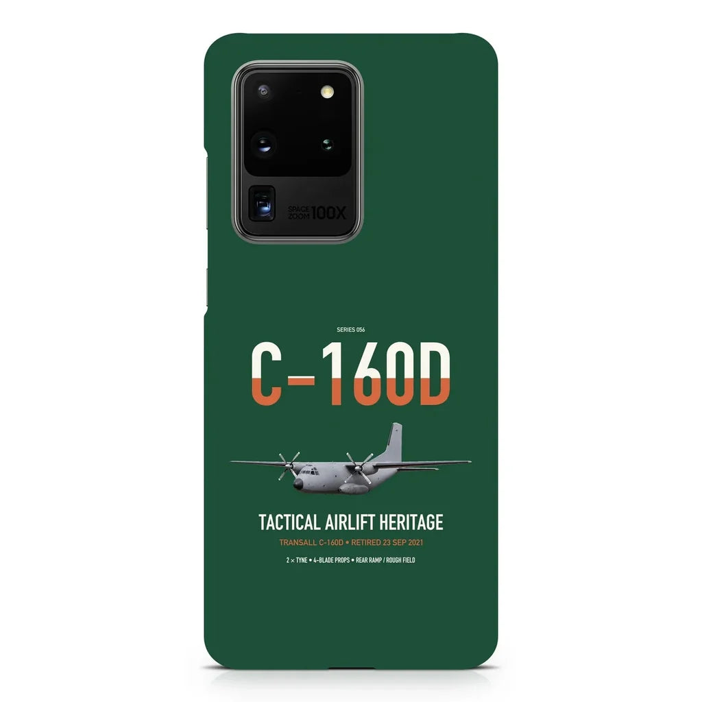 Transall C-160D design on samsung case - dark green