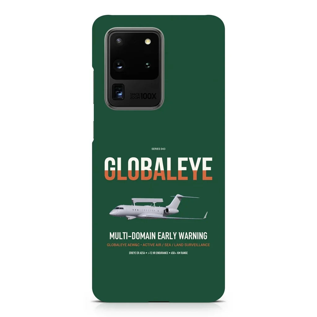 Saab GlobalEye design on samsung case - dark green