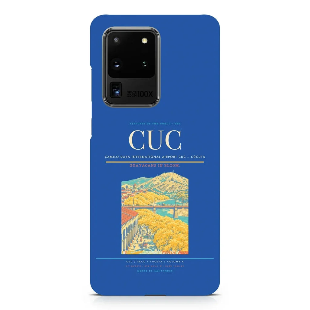 Camilo Daza International Airport CUC — Cúcuta design on samsung case - blue
