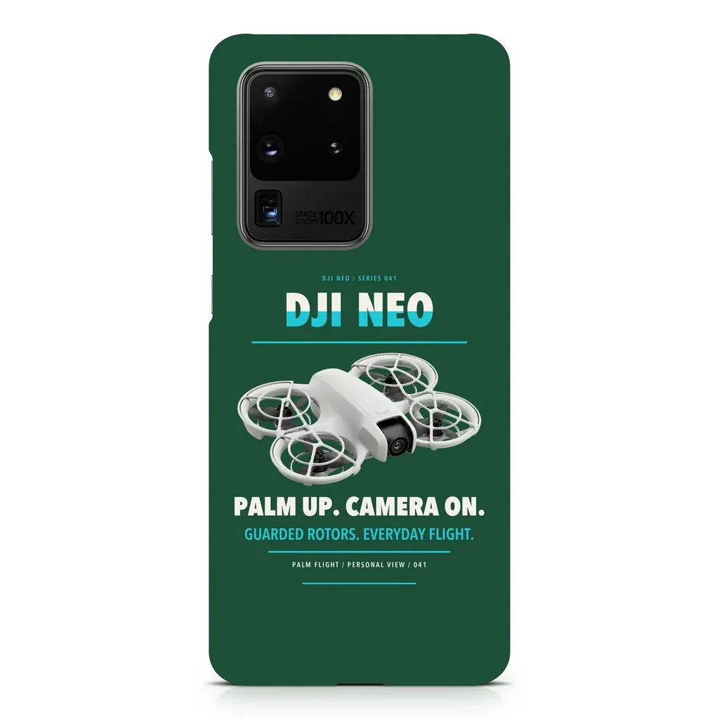 DJI Neo design on samsung case - dark green