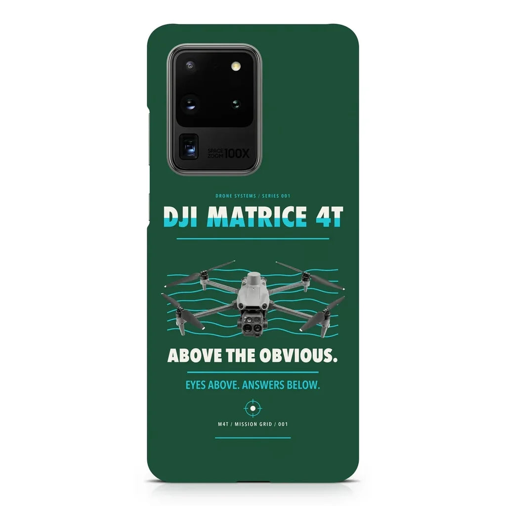 DJI Matrice 4T design on samsung case - dark green