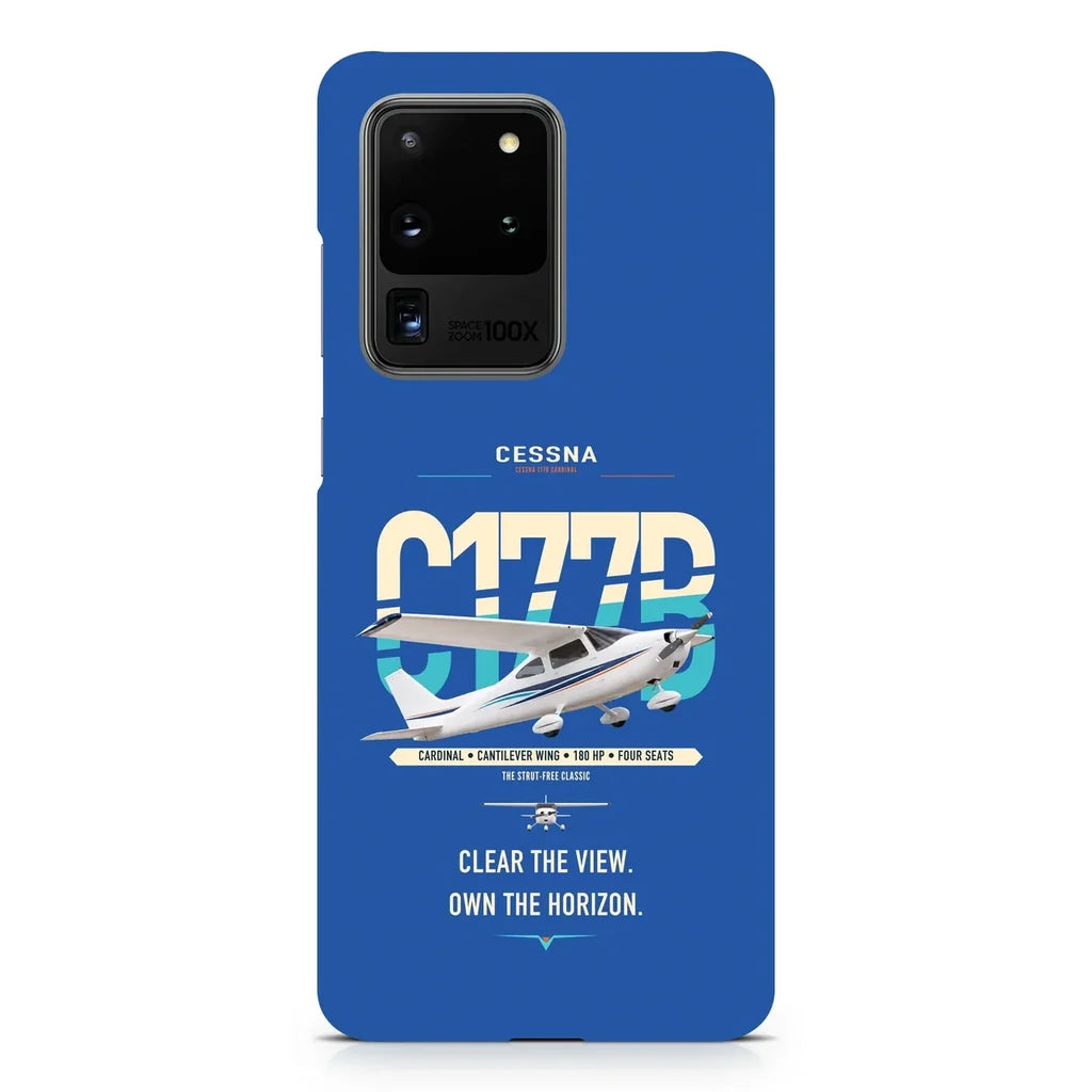 Cessna 177B Cardinal design on samsung case - blue