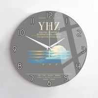 Thumbnail for Halifax Stanfield International Airport YHZ Wall-Clock No-Frame - Gray