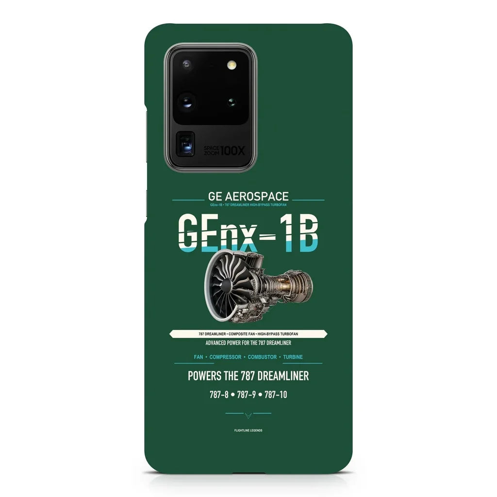 GEnx-1B design on samsung case - dark green