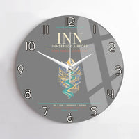 Thumbnail for Innsbruck Airport INN - Inn Valley Alpine Weave Wall-Clock No-Frame - Gray
