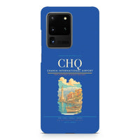 Thumbnail for Chania International Airport CHQ design on samsung case - blue