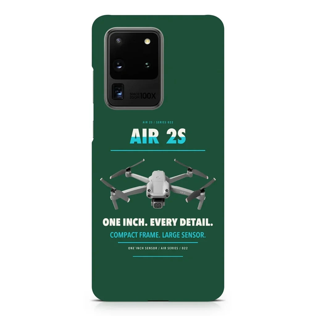 DJI Air 2S design on samsung case - dark green