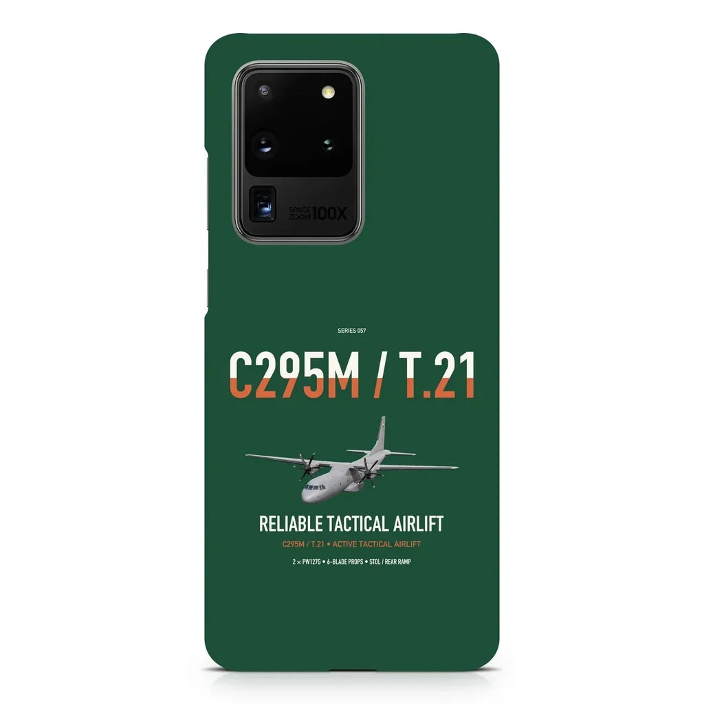 Airbus C295M T.21 design on samsung case - dark green