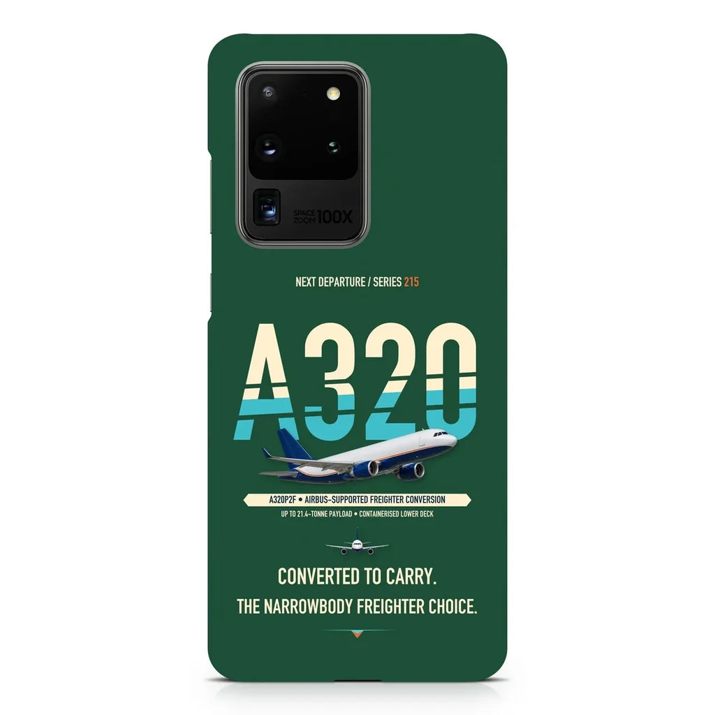 Airbus A320P2F design on samsung case - dark green