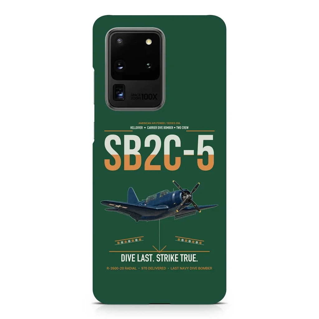 SB2C-5 Helldiver design on samsung case - dark green