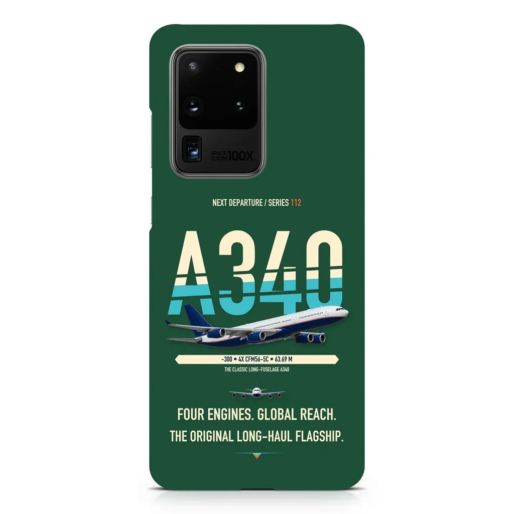 Airbus A340-300 design on samsung case - dark green