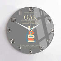 Thumbnail for Oakland San Francisco Bay Airport OAK Wall-Clock No-Frame - Gray